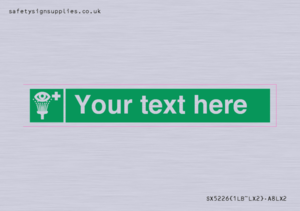 Custom Eye Wash Station Sign